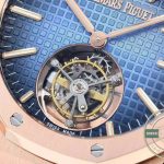 Super Clone Audemars Piguet Royal Oak Flying Tourbillon 41mm Rose Gold Blue Dial Ref.26730OR.OO.1320OR.01 - Thumbnail Image 3