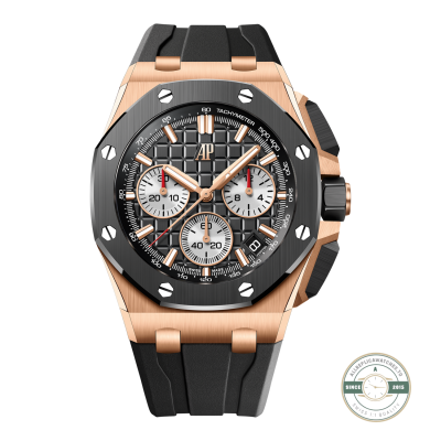 Audemars Piguet Royal Oak Offshore Chronograph 26420RO super clone, black dial – front view