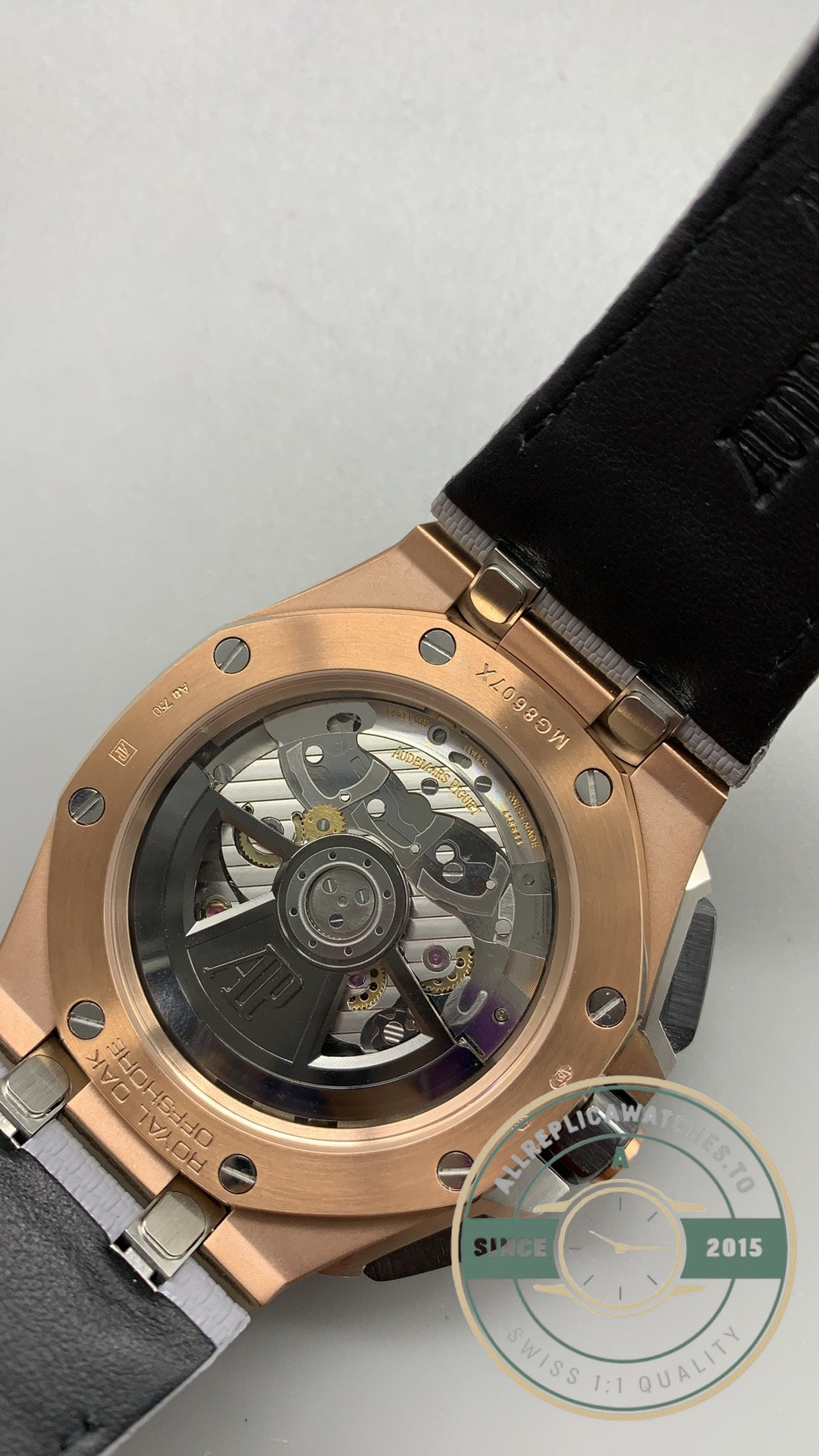 Super Clone Audemars Piguet Royal Oak Offshore Chronograph 42mm Rose Gold Interchangeable Ref.26420OI.OO.A015VE.01 - Image 9
