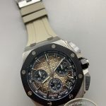Super Clone Audemars Piguet Royal Oak Offshore Chronograph 42mm Steel Khaki Dial Ref.26420SO.OO.A600CA.01 - Thumbnail Image 3