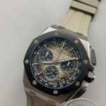 Super Clone Audemars Piguet Royal Oak Offshore Chronograph 42mm Steel Khaki Dial Ref.26420SO.OO.A600CA.01 - Thumbnail Image 4