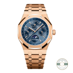 Audemars Piguet Royal Oak Perpetual Calendar 26574OR super clone, blue dial – front view