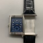 Both faces of the Reverso Tribute Duoface replica shown together, front dial beside the reverse dial