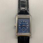 Pin buckle and strap tip of the replica Jaeger-LeCoultre Reverso Tribute Duoface in steel