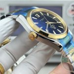 Automatic VS8900 winding inside the 41mm black-dial Omega Aqua Terra superclone