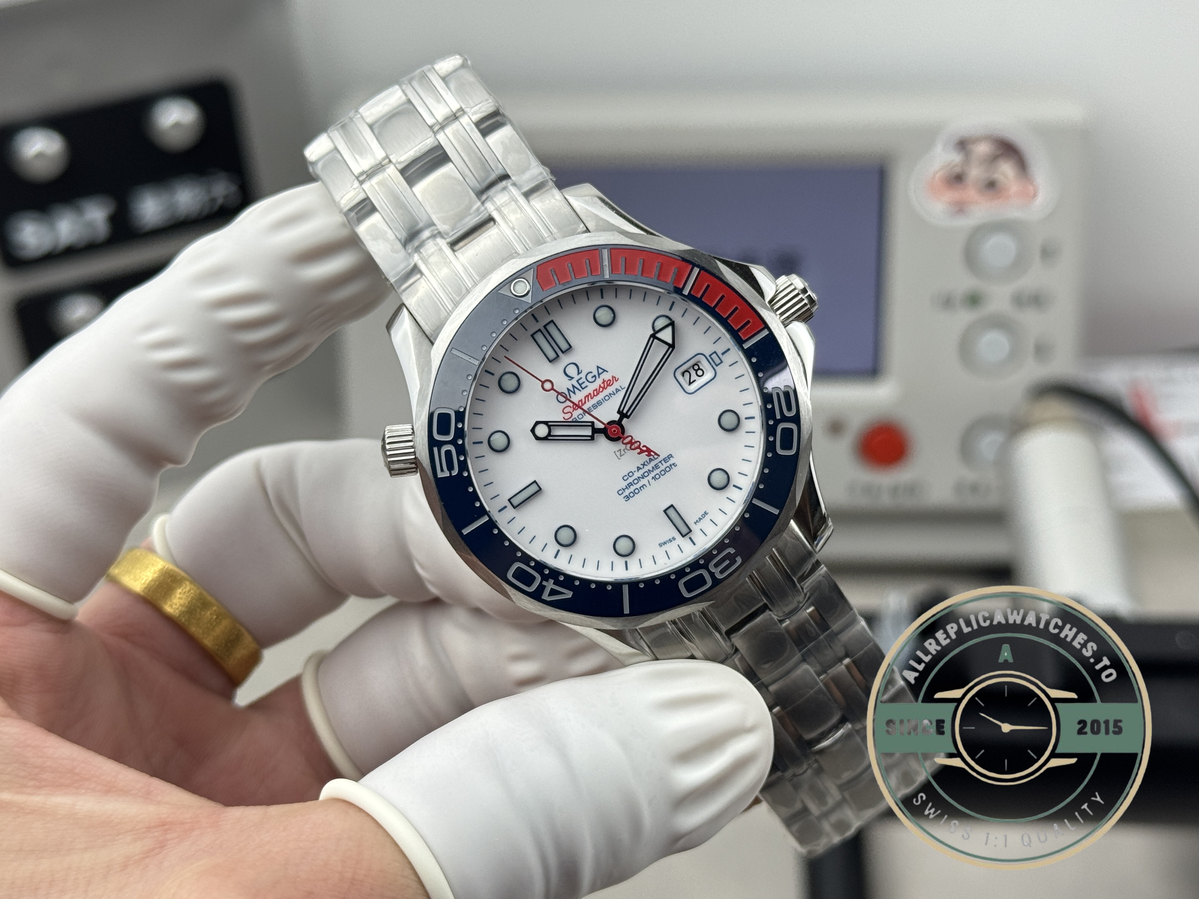 JF assembled the clone 2500 inside this superclone Omega Seamaster Commander's Watch
