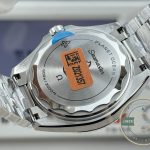 VS8900 clone automatic sitting inside the black-dial 42mm Omega Planet Ocean 600M