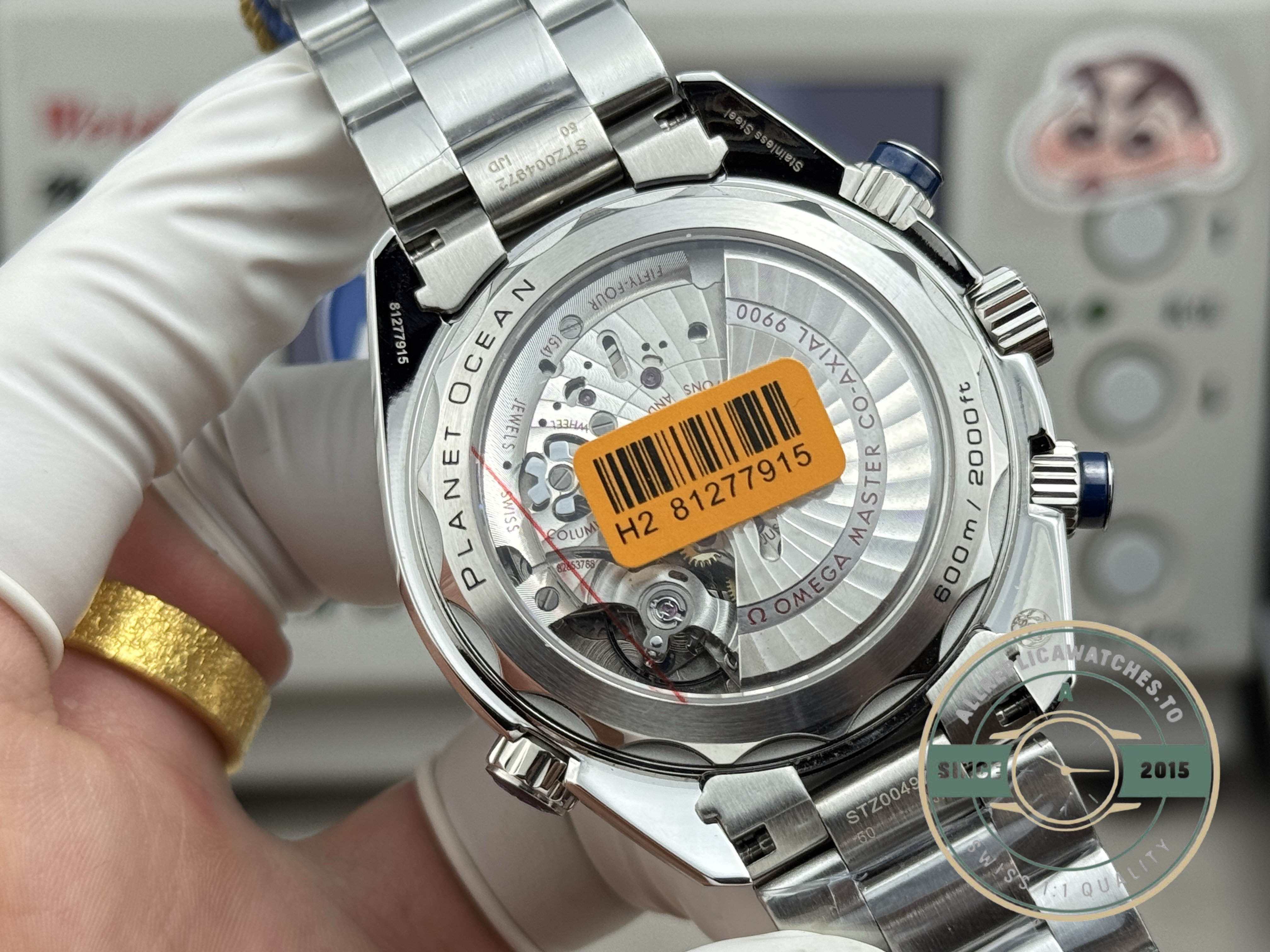 Replica Omega Planet Ocean 600M chronograph, 600 metres rated with a 48-hour reserve