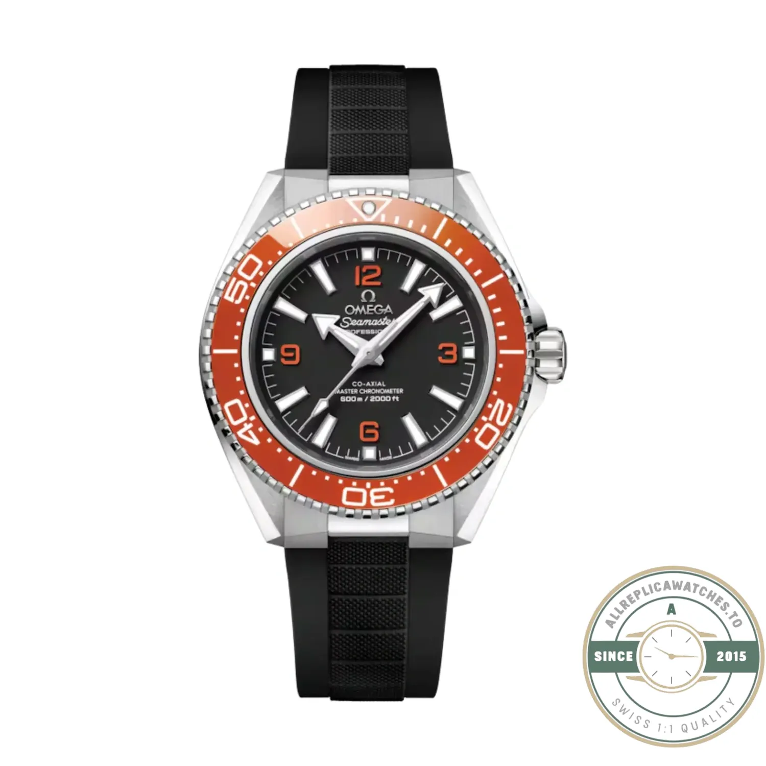 Orange-bezel Omega Seamaster Planet Ocean 600M superclone, Ref.217.30.42.21.01.003