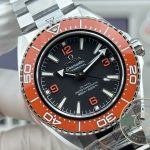 Planet Ocean 600M in orange bezel trim, Omega Seamaster super clone build