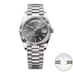 Super Clone Rolex Day-Date 40 18kt White Gold with Slate Dial, Ref. 228239-0060 - Thumbnail Image 1