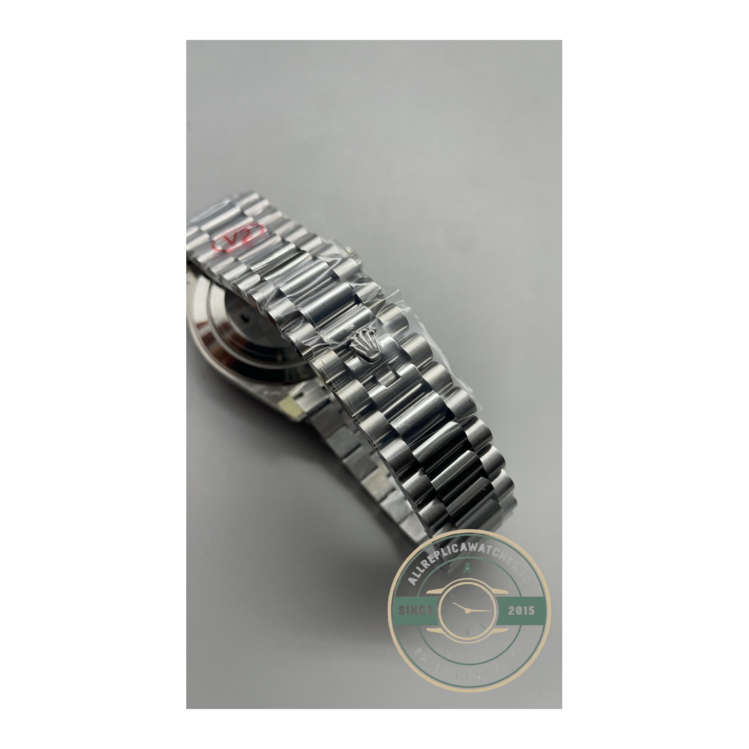 Super Clone Rolex Day-Date 40 18kt White Gold with Slate Dial, Ref. 228239-0060 - Image 16