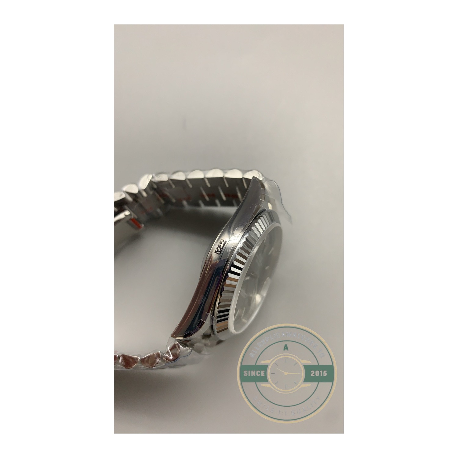 Super Clone Rolex Day-Date 40 18kt White Gold with Slate Dial, Ref. 228239-0060 - Image 7