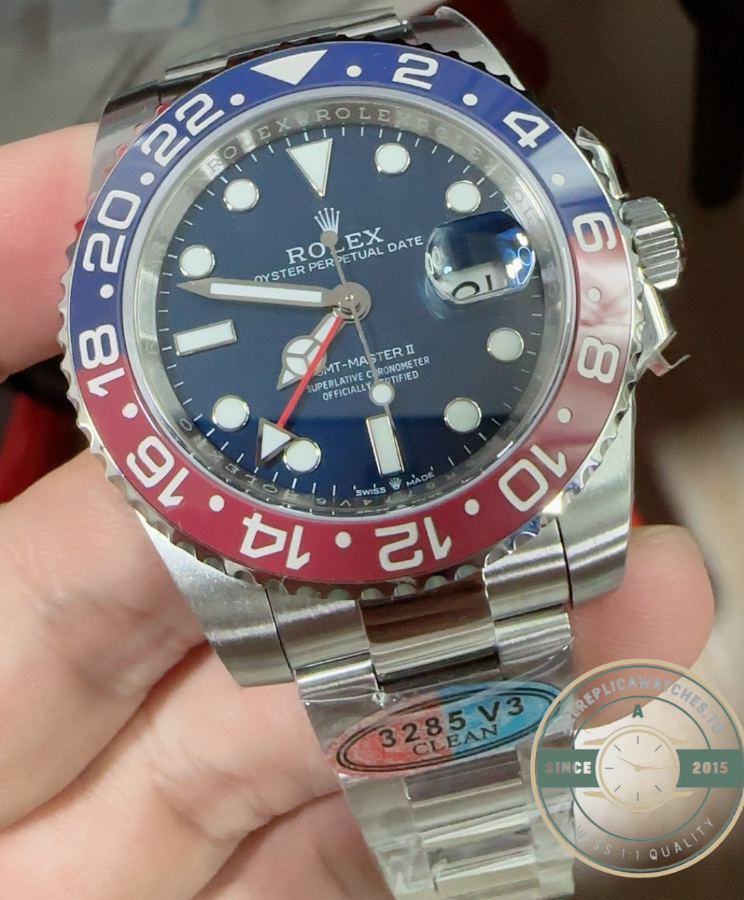 Rolex GMT-Master II 126719BLRO Pepsi blue dial replica – photo 14