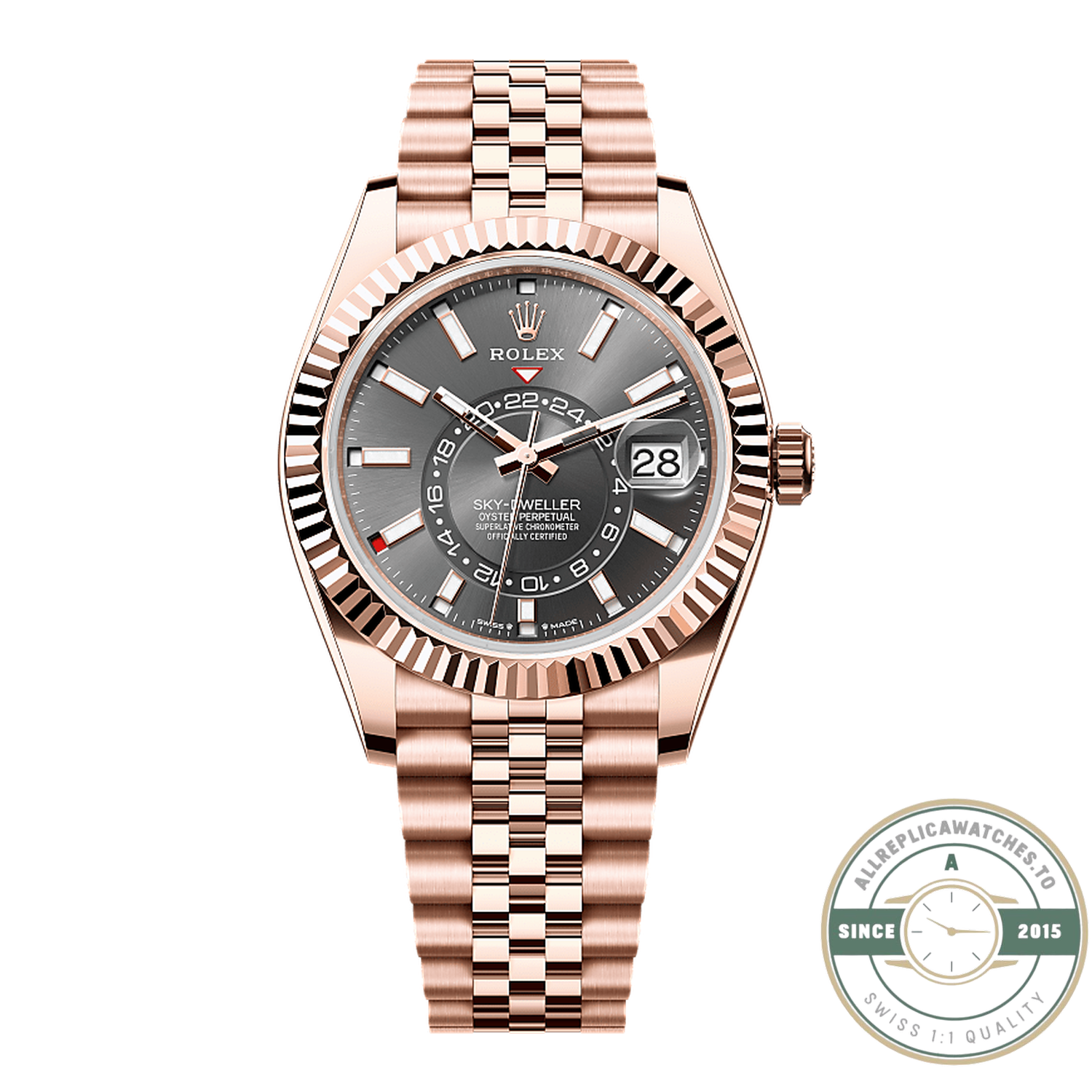 Rolex Sky-Dweller 336935 Slate Dial replica – front view
