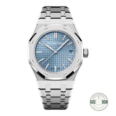 Audemars Piguet Royal Oak 37mm 15550ST super clone, blue dial – front view