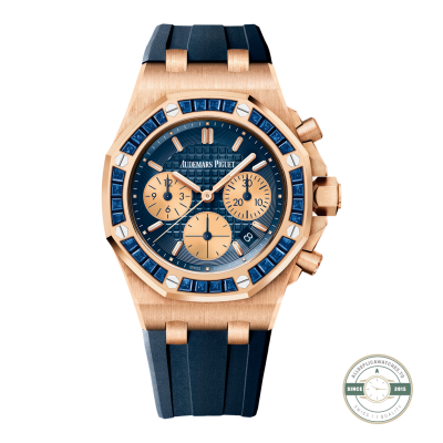 Audemars Piguet Royal Oak Offshore Chronograph 26236OR super clone, blue dial – front view