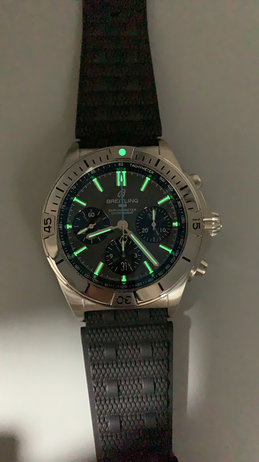 Superclone Breitling Chronomat B01 Chronograph 42mm Ref. EB0134101M1S1 Gray Dial - Image 9