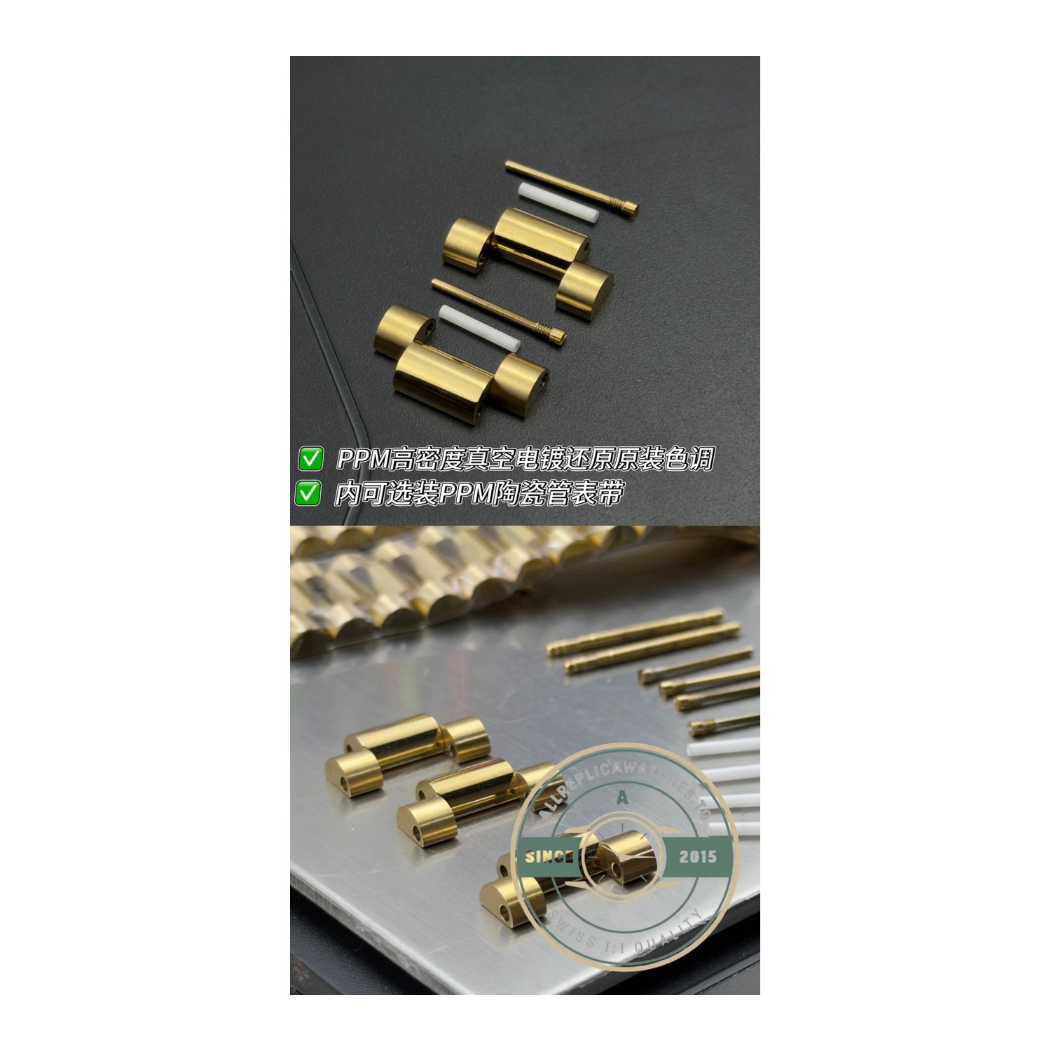 Superclone Rolex Day-Date 40 Yellow Gold Champagne Roman Dial, Reference 228238-0006 - Image 3