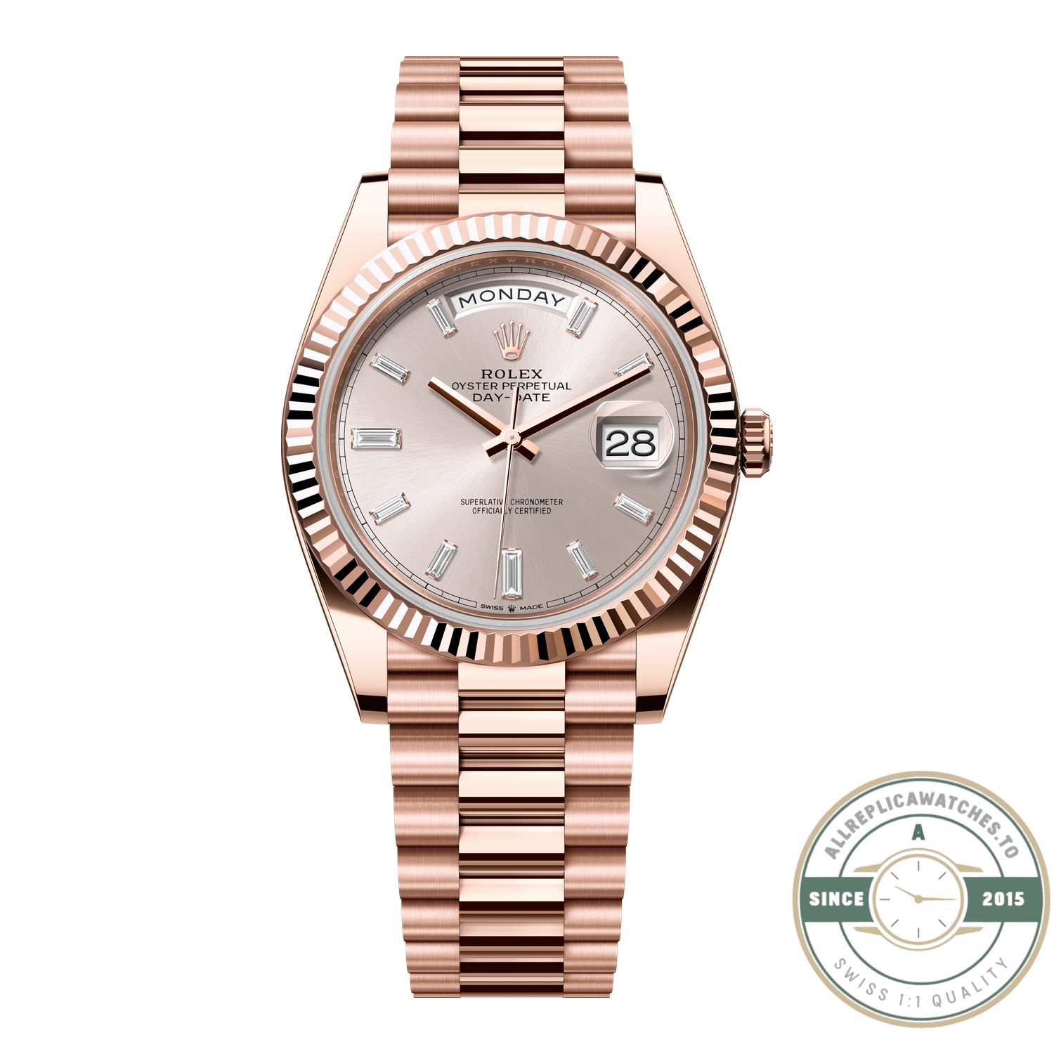 Superclone Rolex Day-Date 40mm Reference 228235-0004, Sundust Dial - Image 1