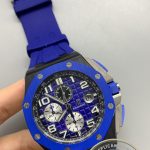 Swiss Clone Audemars Piguet Royal Oak Offshore Chronograph 44mm Black Ceramic Blue Bezel Blue Dial Ref.26405CE.OO.A030CA.01 - Thumbnail Image 3