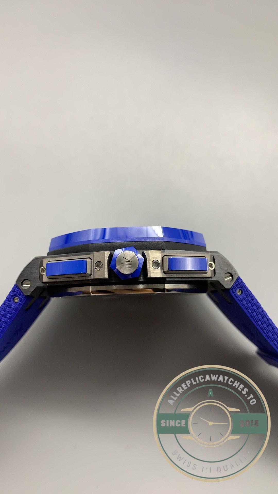 Swiss Clone Audemars Piguet Royal Oak Offshore Chronograph 44mm Black Ceramic Blue Bezel Blue Dial Ref.26405CE.OO.A030CA.01 - Image 5