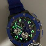 Swiss Clone Audemars Piguet Royal Oak Offshore Chronograph 44mm Black Ceramic Blue Bezel Blue Dial Ref.26405CE.OO.A030CA.01 - Thumbnail Image 10