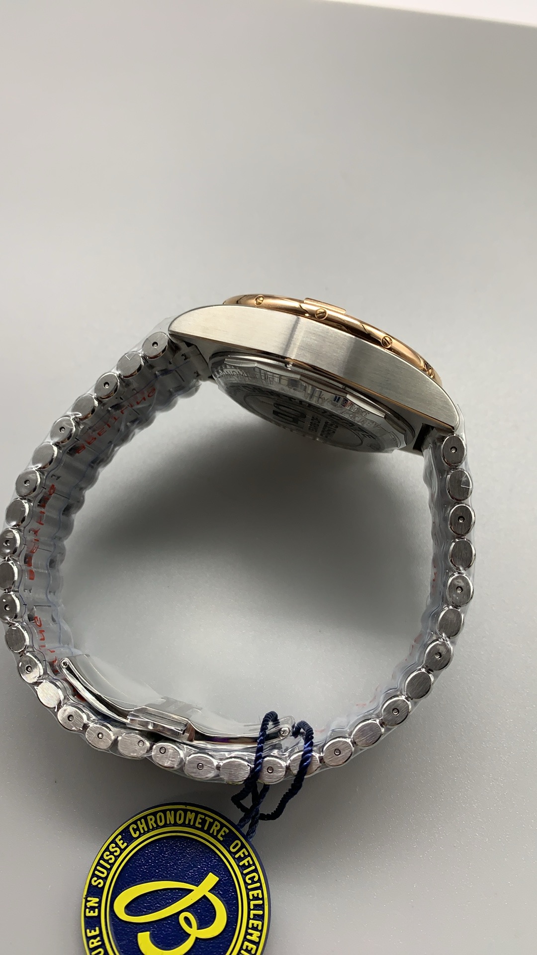 Swiss Clone Breitling Chronomat B01 Chronograph 42mm Ref. UB0134101B1U1 Rose Gold - Image 2