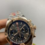 Swiss Clone Breitling Chronomat B01 Chronograph 42mm Ref. UB0134101B1U1 Rose Gold - Thumbnail Image 6