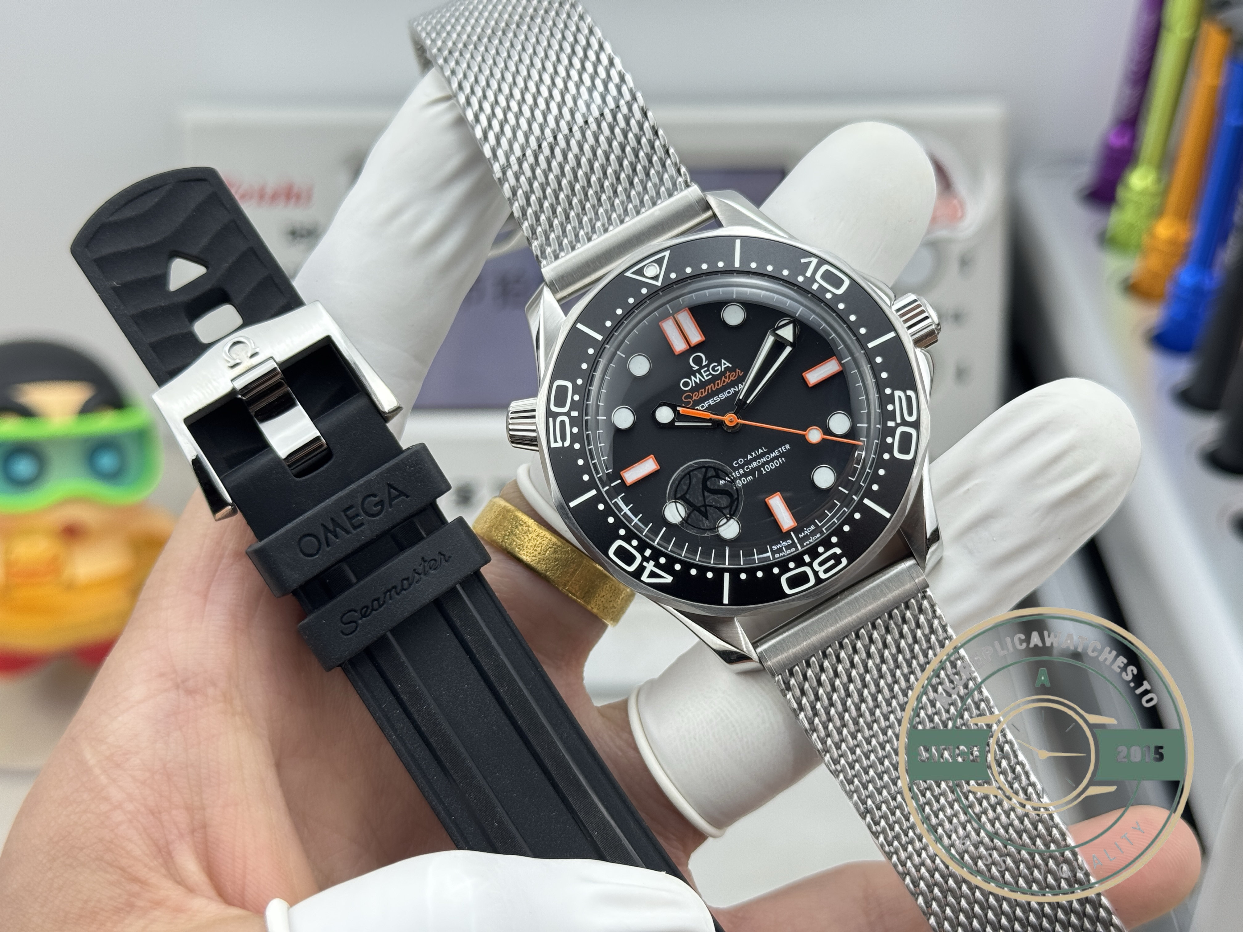No Time To Die 007 Edition of the superclone Omega Seamaster Diver 300M dive watch