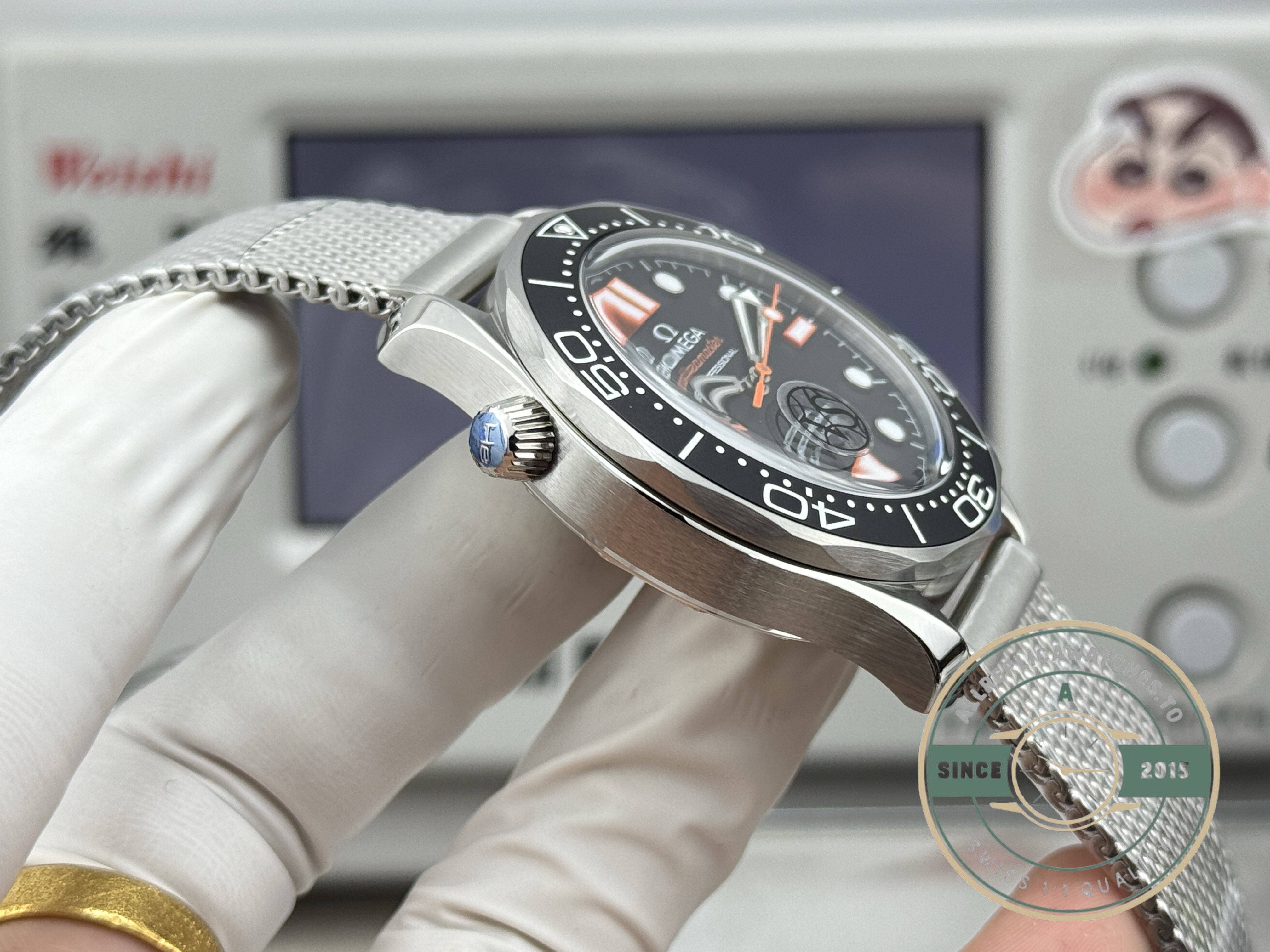 Omega's Cal. 8800 architecture sets the bar this replica Seamaster Diver 300M movement meets