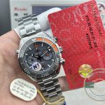 Titanium bracelet and folding clasp with diver's extension, super clone Omega Planet Ocean 600M