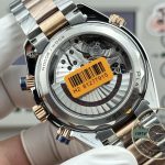 Chronograph pushers at two and four o'clock on the super clone Planet Ocean 600M case