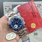 Subdials for elapsed minutes, elapsed seconds and running seconds, Planet Ocean clone dial