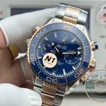 Thickened 600-metre case and heavier crystal of this 45.5mm Planet Ocean clone